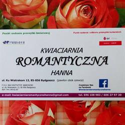 KWIACIARNIA ROMANTYCZNA HANNA, Bydgoszcz godziny otwarcia
