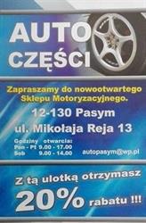 Auto Części Pasym, godziny otwarcia