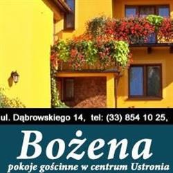 Bożena Pokoje Gościnne, Ustroń godziny otwarcia