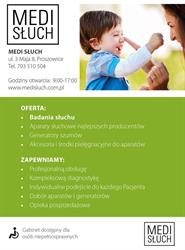 MEDI SŁUCH, Proszowice godziny otwarcia