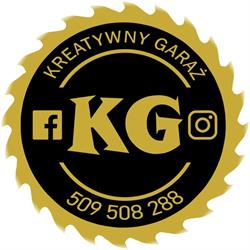 Kreatywny Garaż - drewniane logo, obraz, prezent, Kamień Pomorski godziny otwarcia