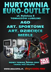 Hurtownia Euro-Outlet Tomaszów Lubelski, godziny otwarcia