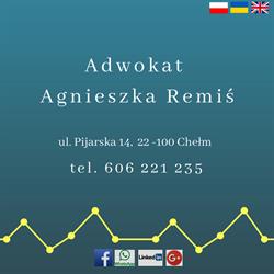 Adwokat Chełm Agnieszka Remiś, godziny otwarcia