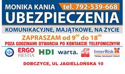 Uezpieczenia Monika Kania, Dobczyce godziny otwarcia