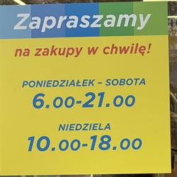 Handlowe Zacisze, Trzcianka godziny otwarcia