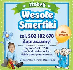 Żłobek Wesołe Smerfiki, Mińsk Mazowiecki godziny otwarcia