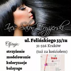 Ines Salon Fryzjerski, Kraków godziny otwarcia