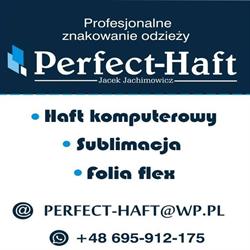 Perfect-Haft, haft komputerowy, znakowanie odzieży, nadruki, Olecko godziny otwarcia