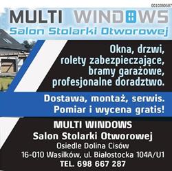 MULTI WINDOWS, Wasilków godziny otwarcia