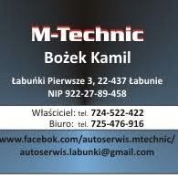M-Technic Bożek Kamil, Łabunie godziny otwarcia