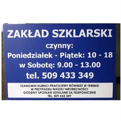 Zakład Szklarski Świdnik, godziny otwarcia