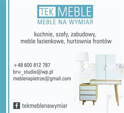 Meble na wymiar - TEK MEBLE Łukasz Kakietek, Dariusz Dróżka, Grodzisk Mazowiecki godziny otwarcia