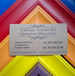 Jackiewicz Tadeusz. Zakład szklarski, oprawa obrazów i luster, Krzepice godziny otwarcia
