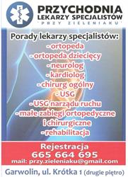 Przychodnia lekarzy specjalistów przy Zieleniaku sp. z o.o., Garwolin godziny otwarcia