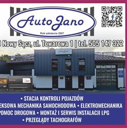 Auto Jano SP. z o.o., Nowy Sącz godziny otwarcia