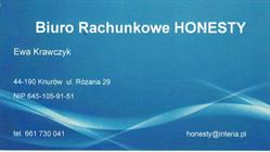 Honesty Biuro Rachunkowe, Knurów godziny otwarcia