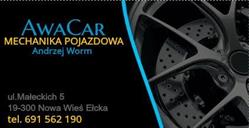 AwaCar Mechanika Pojazdowa Andrzej Worm, Nowa Wieś Ełcka godziny otwarcia