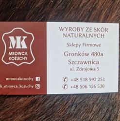 MK Mrowca Kożuchy Kurtki Skórzane, Gronków godziny otwarcia
