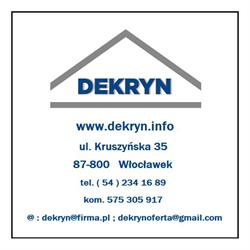 DEKRYN - pokrycia dachowe , rynny , podbitki, Włocławek godziny otwarcia