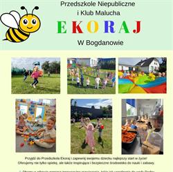 Przedszkole Ekoraj w Obornikach - Bogdanowie, Bogdanowo godziny otwarcia