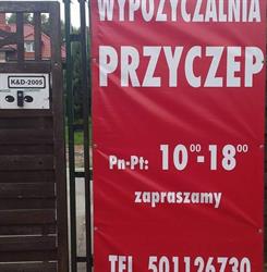 Wypożyczalnia Przyczep, Nowa Sól godziny otwarcia