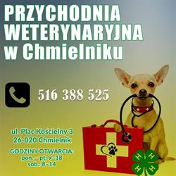Przychodnia Weterynaryjna Wojciech Smerdel, Chmielnik godziny otwarcia