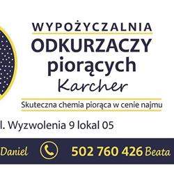 Wypożyczalnia wynajem odkurzaczy piorących Karcher, Częstochowa godziny otwarcia
