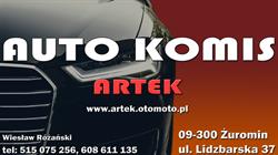 Auto komis ARTEK Różański Wiesław Żuromin, godziny otwarcia
