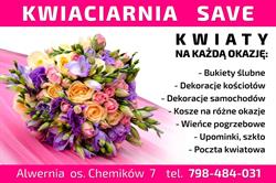 Kwiaciarnia A Blisko Ciebie - Alwernia "save", godziny otwarcia