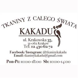 TKANINY KAKADU, Kraków godziny otwarcia
