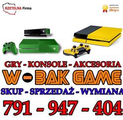 W-Bak Game Skup Konsol / Gry i Konsole/ Tania wymiana, Kraków godziny otwarcia