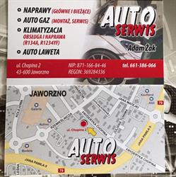 Auto Gaz Serwis Adam Żak Montaż instalacji LPG Klimatyzacja Warsztat Samochodowy, Jaworzno godziny otwarcia