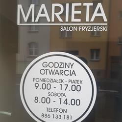 Marieta Salon fryzjerski, Chojnice godziny otwarcia