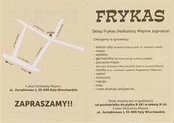 Frykas Agnieszka Andruszewska, Kąty Wrocławskie godziny otwarcia