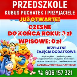Przedszkole i Klub Dziecięcy Kubuś Puchatek i Przyjaciele, Piotrków Trybunalski godziny otwarcia