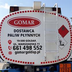 GOMAR- Stacja Paliw Huzar Gołdap, godziny otwarcia