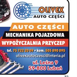 OLIVEX Auto Części - Mechanika Pojazdowa RAFAŁ WĘGRZYN, Lubań godziny otwarcia