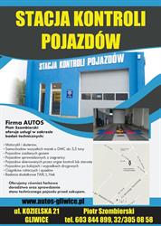 AUTOS Stacja kontroli pojazdów, Gliwice godziny otwarcia