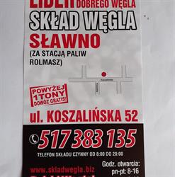 Skład Węgla, Sławno godziny otwarcia