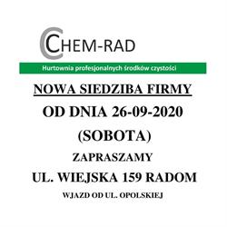 CHEM-RAD HURTOWNIA PROFESJONALNYCH ŚRODKÓW CZYSTOŚCI, Radom godziny otwarcia