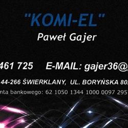 Instalacje Elektryczne - Pogotowie Elektryczne - Komi - El Paweł Gajer, Świerklany godziny otwarcia