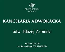 adw. Błażej Żabiński, Ełk godziny otwarcia