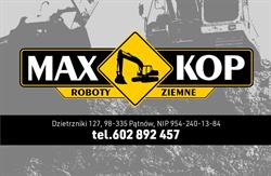 MAX-KOP wykopy, wyburzenia, roboty ziemne, transport kruszyw, wynajem zagęszczarek, montaż szamb, Dzietrzniki godziny otwarcia