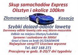 Skup samochodów Olsztyn-szybka sprzedaż-najwyzsze ceny, godziny otwarcia