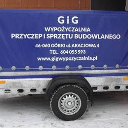 GiG Wypożyczalnia Przyczep i Sprzętu Budowlanego Opole, Górki godziny otwarcia