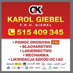 F.H.U Blacharstwo Lakiernictwo Karol Giebel, Węgorzewo godziny otwarcia