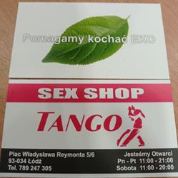 Sex shop Tango Eko Łodż Gadżety Drogeria Eko Bielizna, Łódź godziny otwarcia