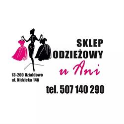 Sklep odzieżowy u Ani, Działdowo godziny otwarcia