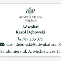 Adwokat Sandomierz Karol Dębowski, godziny otwarcia