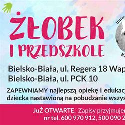 Żłobek i Przedszkole Uniwersytet Malutki Kalejdoskop, Bielsko-Biała godziny otwarcia